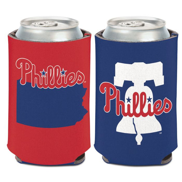 Wholesale-Philadelphia Phillies STATE SHAPE Can Cooler 12 oz.