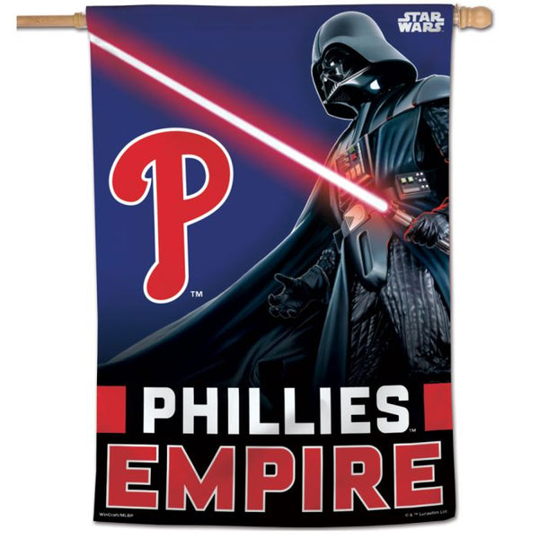 Wholesale-Philadelphia Phillies / Star Wars Darth Vader Vertical Flag 28" x 40"