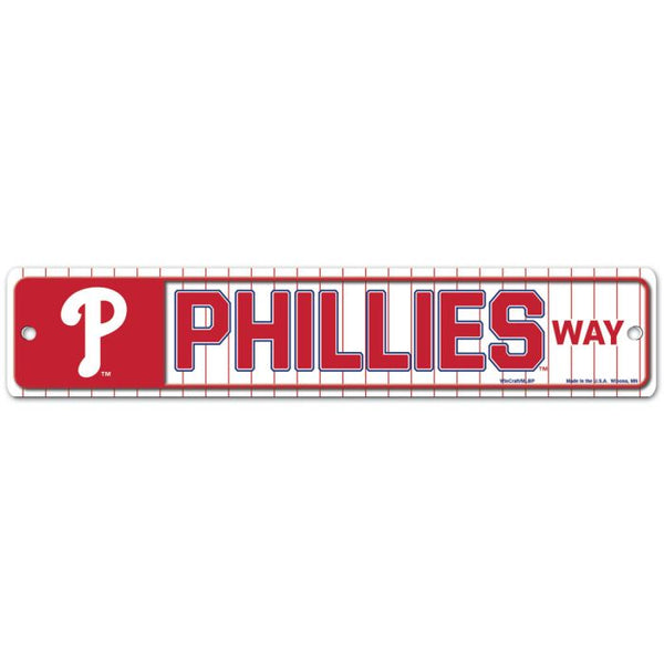 Wholesale-Philadelphia Phillies Way Street / Zone Sign 3.75" x 19"