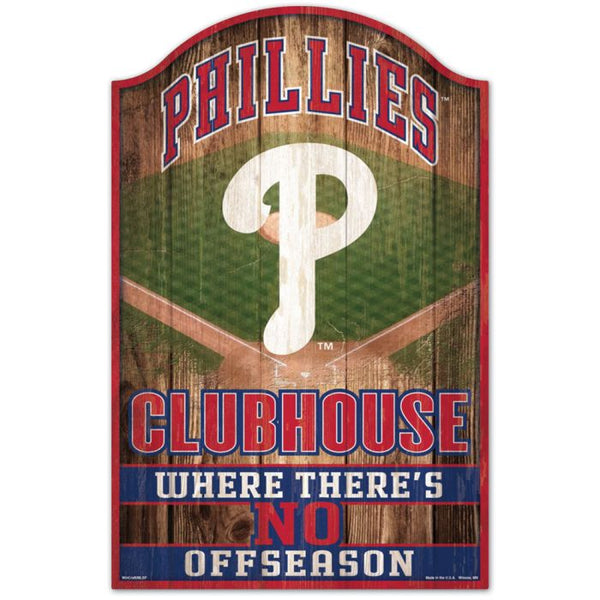 Wholesale-Philadelphia Phillies Wood Sign 11" x 17" 1/4" thick