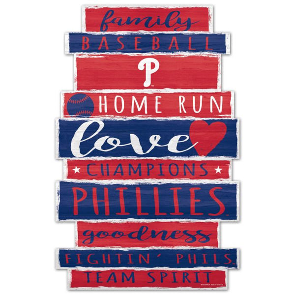 Wholesale-Philadelphia Phillies Wood Sign 11" x 17" 1/4" thick