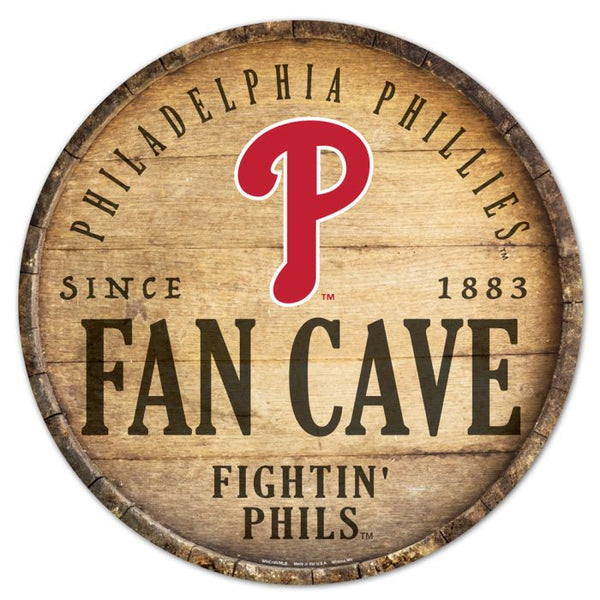 Wholesale-Philadelphia Phillies Wood Sign 14" Rnd