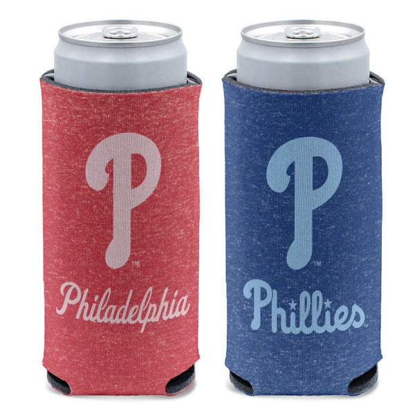 Wholesale-Philadelphia Phillies colored heather 12 oz Slim Can Cooler
