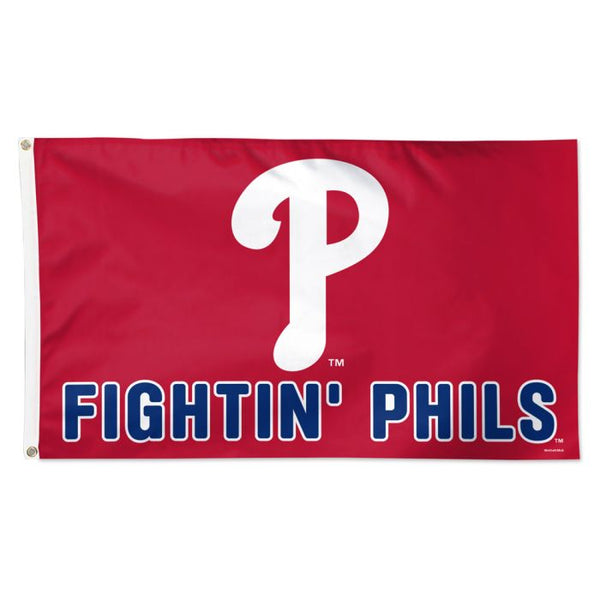 Wholesale-Philadelphia Phillies slogan Flag - Deluxe 3' X 5'