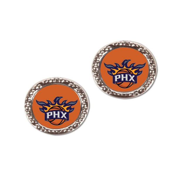 Wholesale-Phoenix Suns Earrings Jewelry Carded Round