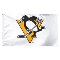 Wholesale-Pittsburgh Penguins white Flag - Deluxe 3' X 5'