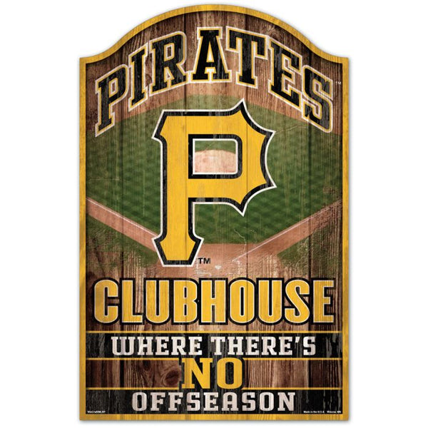 Wholesale-Pittsburgh Pirates CLUB Wood Sign 11" x 17" 1/4" thick