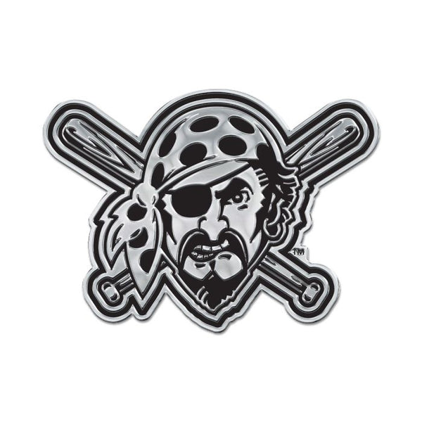 Wholesale-Pittsburgh Pirates Chrome Free Form Auto Emblem