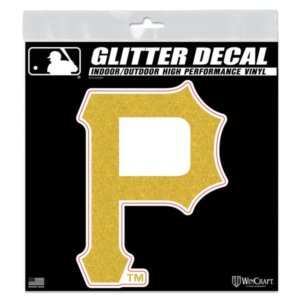 Wholesale-Pittsburgh Pirates Decal Glitter 6" x 6"