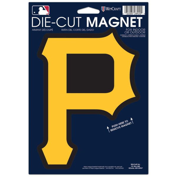 Wholesale-Pittsburgh Pirates Die Cut Logo Magnet 6.25" x 9"