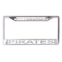 Wholesale-Pittsburgh Pirates FROST Lic Plt Frame S/L Printed