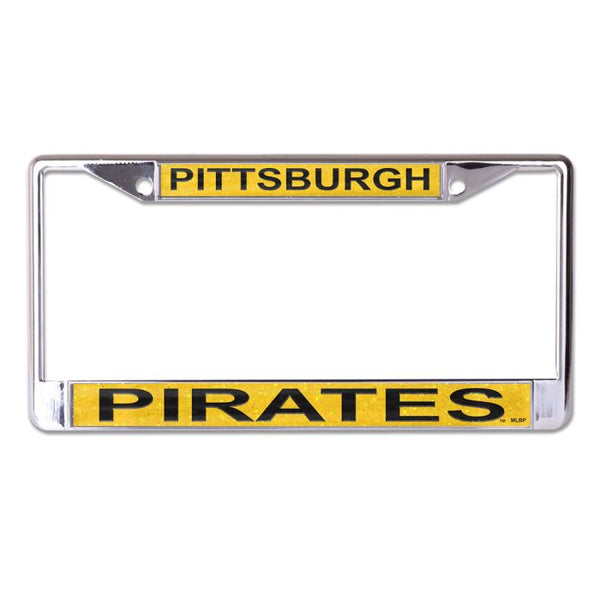 Wholesale-Pittsburgh Pirates GLITTER Lic Plt Frame S/L Printed