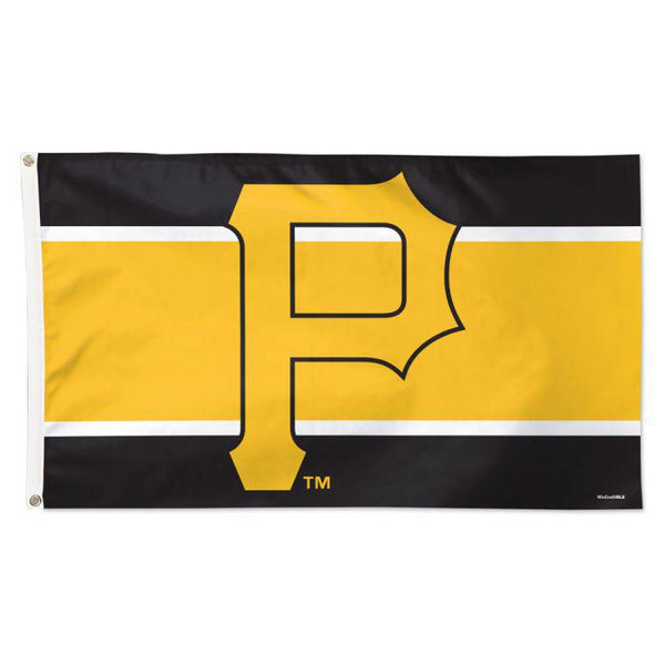 Wholesale-Pittsburgh Pirates H STRIPE Flag - Deluxe 3' X 5'