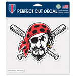 Wholesale-Pittsburgh Pirates JOLLY ROGER Perfect Cut Color Decal 8" x 8"