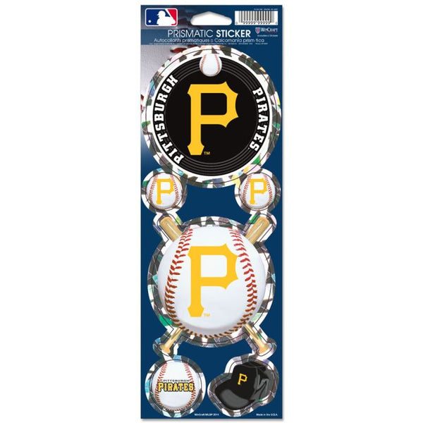 Wholesale-Pittsburgh Pirates Prismatic Decal 4" x 11"