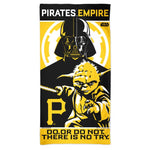 Wholesale-Pittsburgh Pirates / Star Wars YODA &amp; DARTH VADAR Spectra Beach Towel 30" x 60"