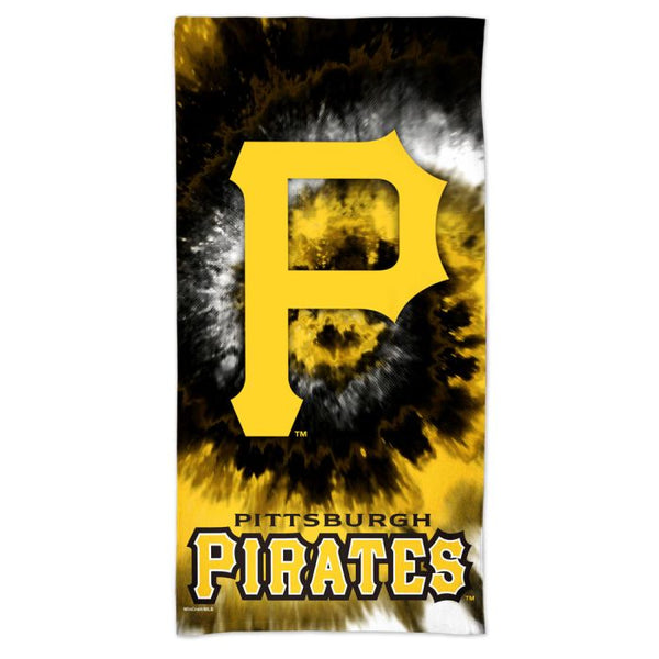 Wholesale-Pittsburgh Pirates TDYE Spectra Beach Towel 30" x 60"