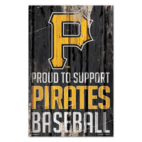 Wholesale-Pittsburgh Pirates Wood Sign 11" x 17" 1/4" thick