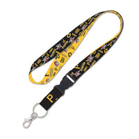 Wholesale-Pittsburgh Pirates scatter Lanyard w/detachable buckle 1"