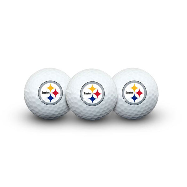 Wholesale-Pittsburgh Steelers 3 Golf Balls In Clamshell