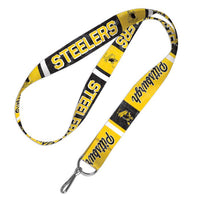 Wholesale-Pittsburgh Steelers / Classic Logo RETRO Lanyard 1"