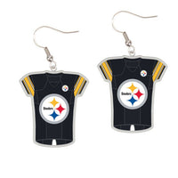 Wholesale-Pittsburgh Steelers Earrings Jewelry Carded Jersey