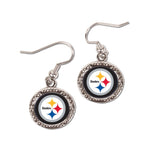 Wholesale-Pittsburgh Steelers Earrings Jewelry Carded Round