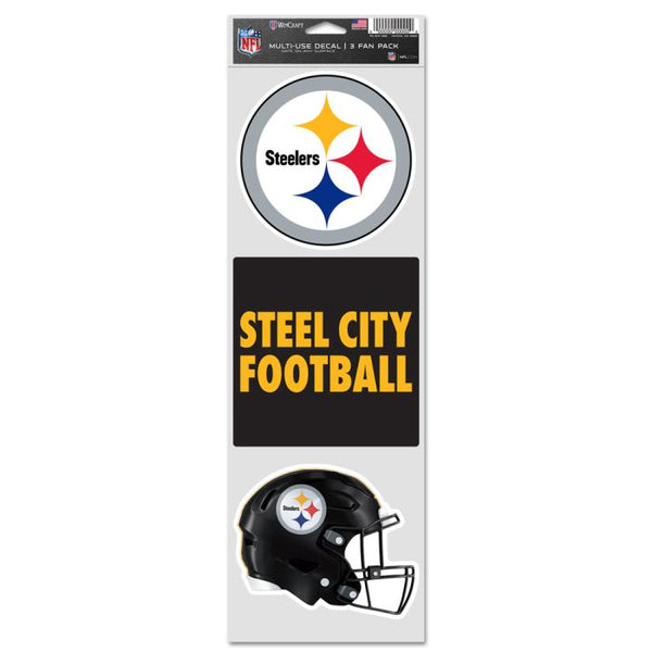 Wholesale-Pittsburgh Steelers Fan Decals 3.75" x 12"