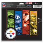 Wholesale-Pittsburgh Steelers / Marvel (C) 2021 Marvel Multi-Use Decal - cut to logo 5" x 6"