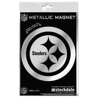 Wholesale-Pittsburgh Steelers Metallic Magnets 3" x 5"