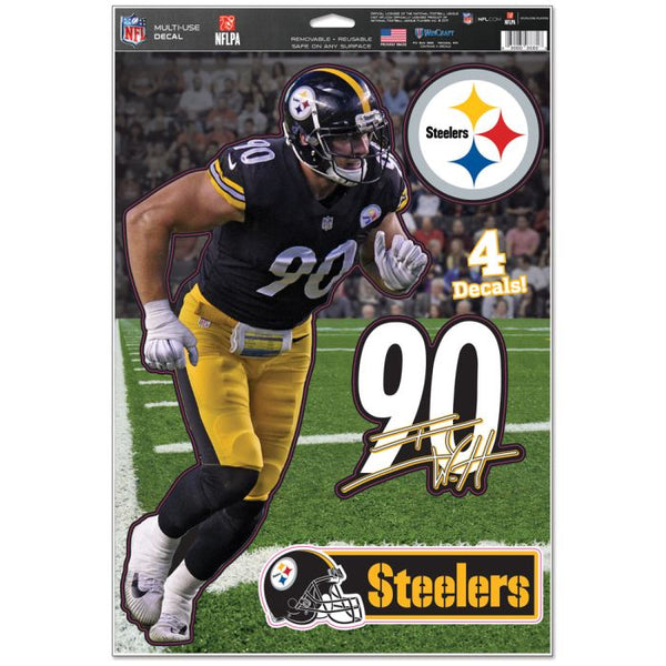 Wholesale-Pittsburgh Steelers Multi-Use Decal 11" x 17" T.J. Watt