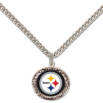 Wholesale-Pittsburgh Steelers Necklace w/Charm Jewelry Card