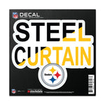 Wholesale-Pittsburgh Steelers SLOGAN All Surface Decal 6" x 6"