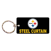 Wholesale-Pittsburgh Steelers SLOGAN Keychain Rectangle