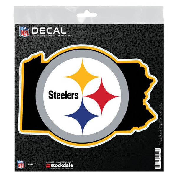 Wholesale-Pittsburgh Steelers STATE SHAPE All Surface Decal 6" x 6"