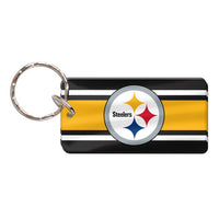 Wholesale-Pittsburgh Steelers STRIPES Keychain Rectangle