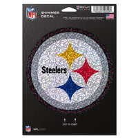 Wholesale-Pittsburgh Steelers Shimmer Decals 5" x 7"