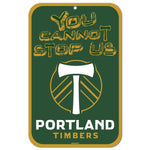 Wholesale-Portland Timbers Plastic Sign 11" x 17"