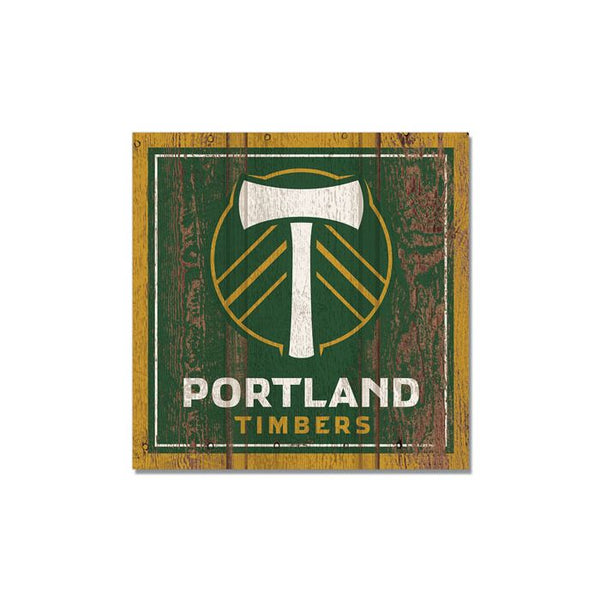 Wholesale-Portland Timbers Wooden Magnet 3" X 3"