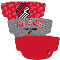 Wholesale-Portland Trail Blazers Fan Mask Face Cover 3 Pack