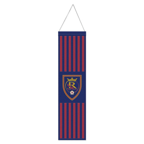 Wholesale-Real Salt Lake PRIMARY LOGO Wool Banner 8" x 32"