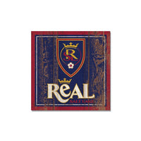 Wholesale-Real Salt Lake Wooden Magnet 3" X 3"