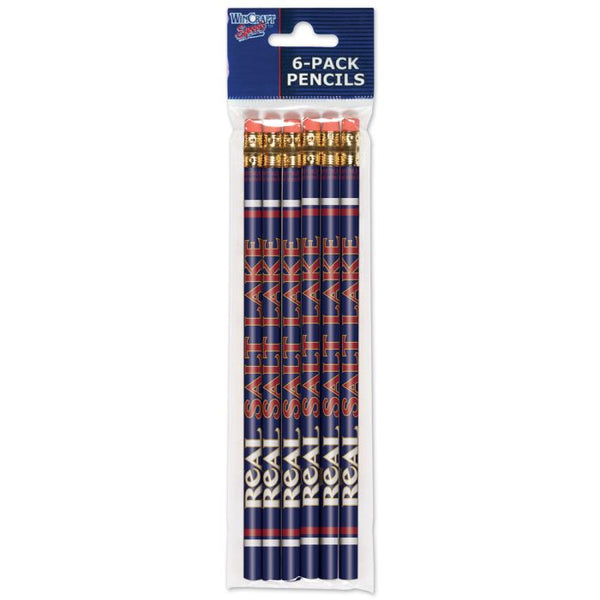 Wholesale-Real Salt Lake wordmark Pencil 6-pack