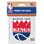 Wholesale-Sacramento Kings Perfect Cut Color Decal 4" x 4"