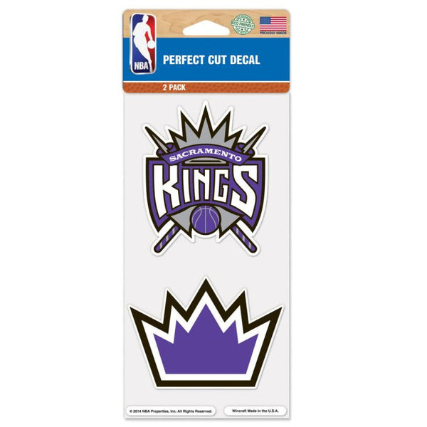 Wholesale-Sacramento Kings Perfect Cut Decal set of two 4"x4"