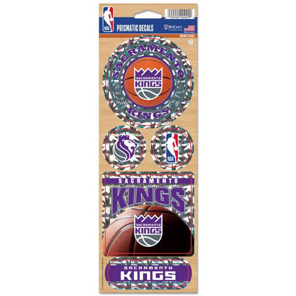 Wholesale-Sacramento Kings Prismatic Decal 4" x 11"