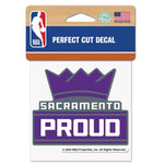 Wholesale-Sacramento Kings SLOGAN Perfect Cut Color Decal 4" x 4"