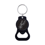 Wholesale-San Antonio Spurs Black Bottle Opener Key Ring