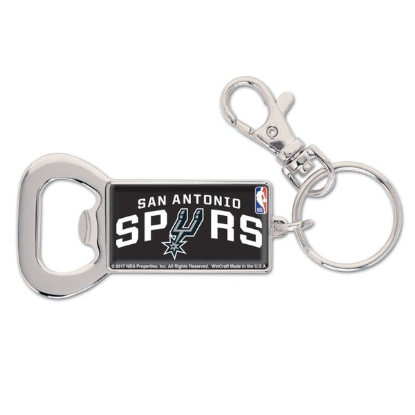 Wholesale-San Antonio Spurs Bottle Opener Key Ring Rectangle