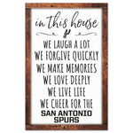 Wholesale-San Antonio Spurs Box list Wood Sign 11" x 17" 1/4" thick